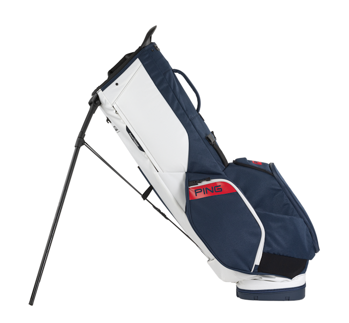 Ping Hoofer Stand Bag - Navy / White / Red