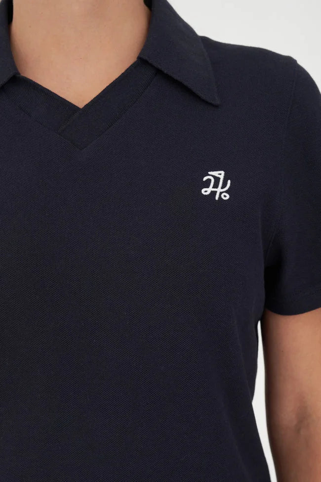 Huffer Women's Birdie Polo - Navy
