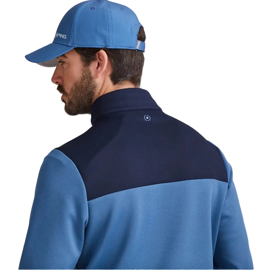PING Kinver Colour Block Midlayer - Stellar/Navy