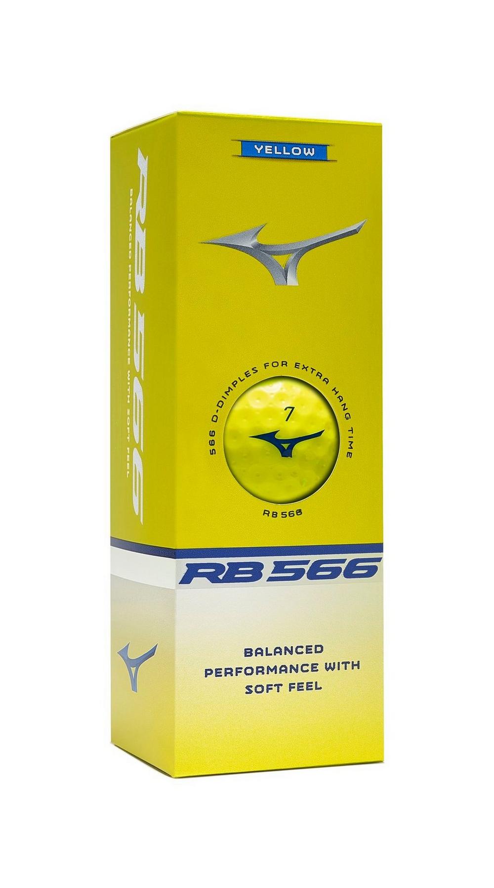 Mizuno RB 566 Yellow Golf Balls - Sleeve