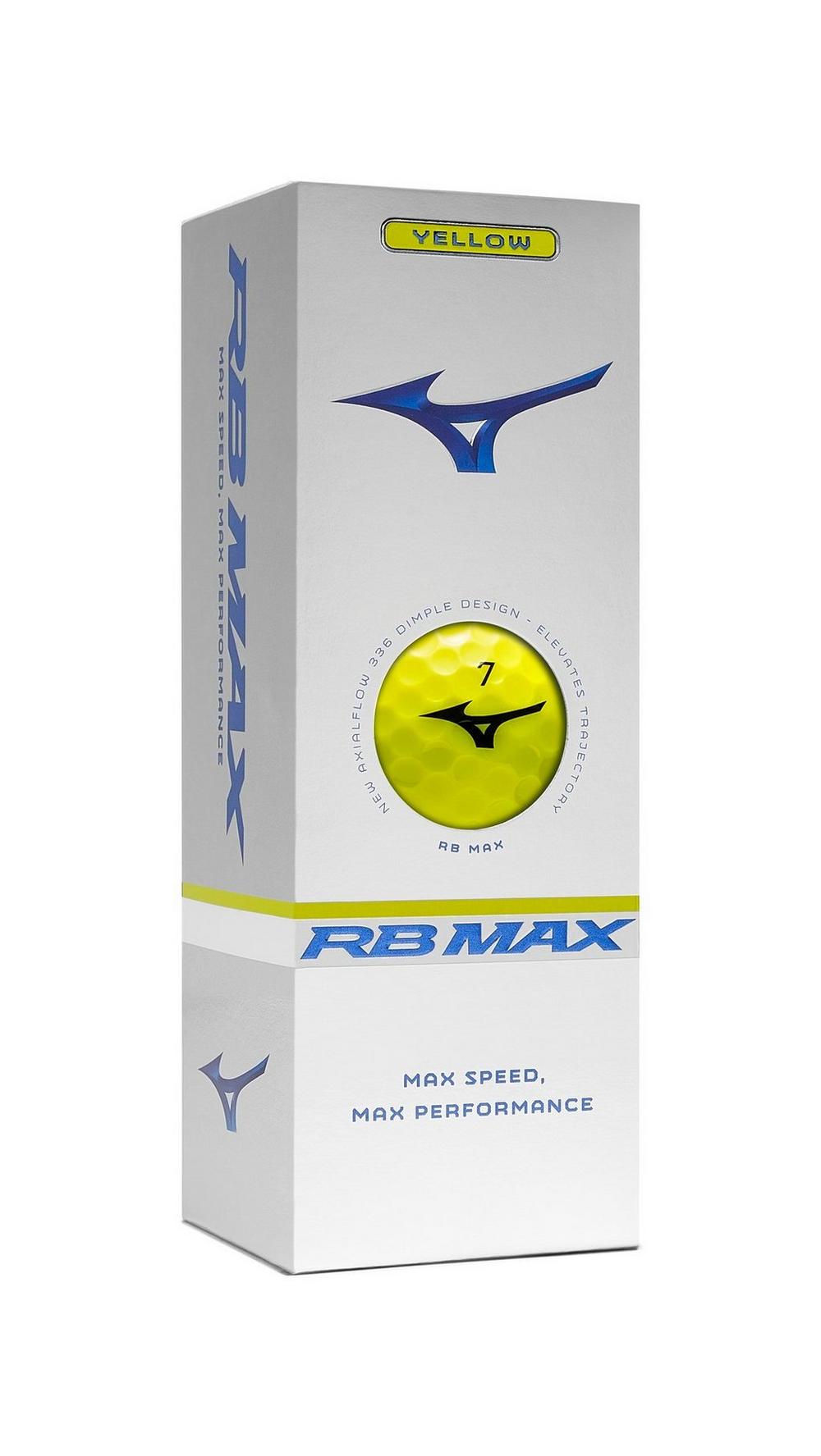 Mizuno RB Max Yellow Golf Balls - Sleeve