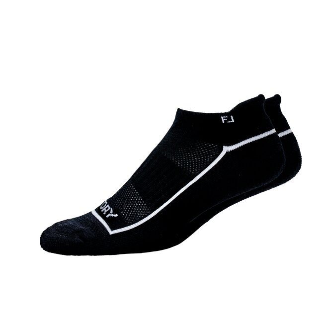 FootJoy Women's ProDry Fashion Roll Tab Socks Black