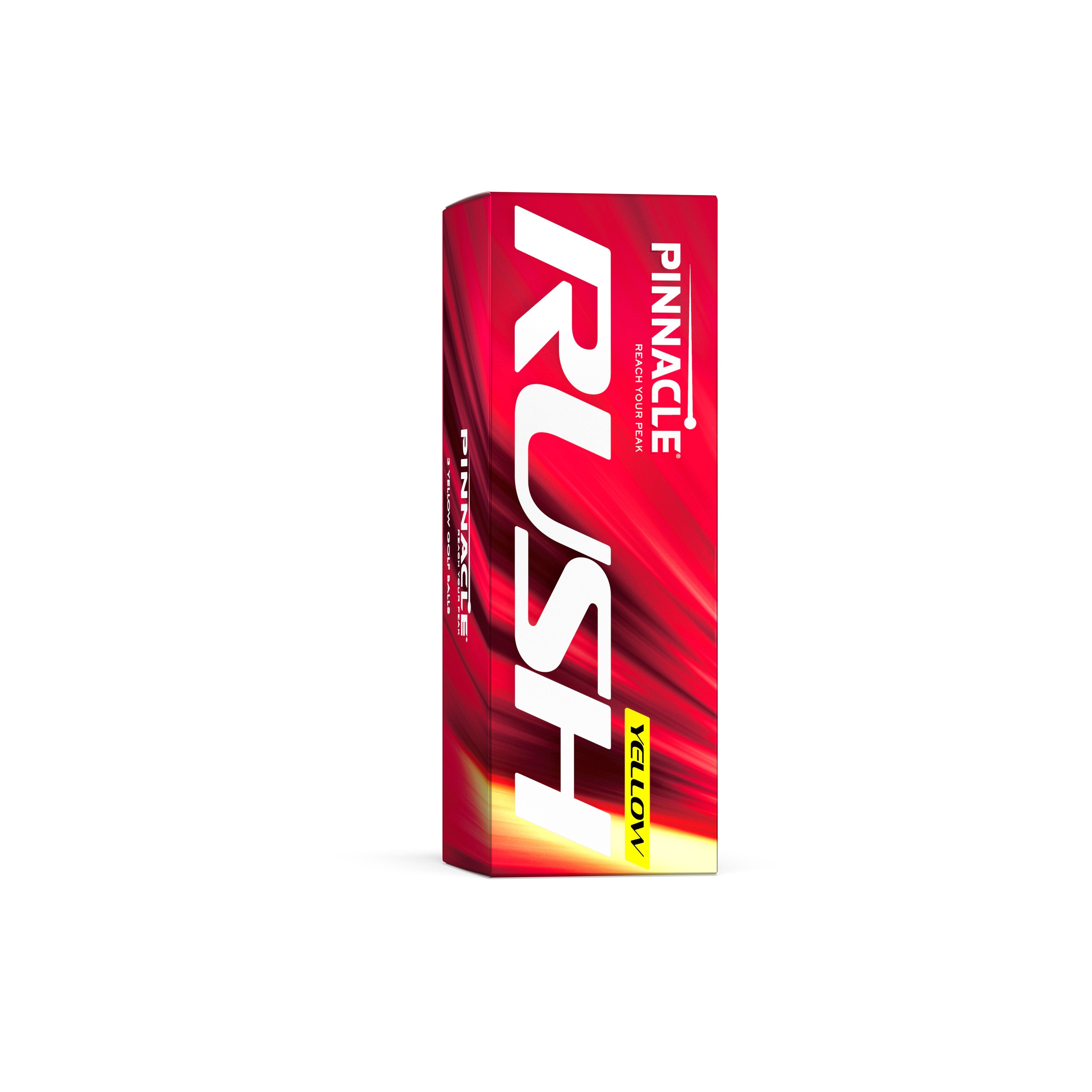 Pinnacle Rush 2024 Yellow Golf Balls - Sleeve