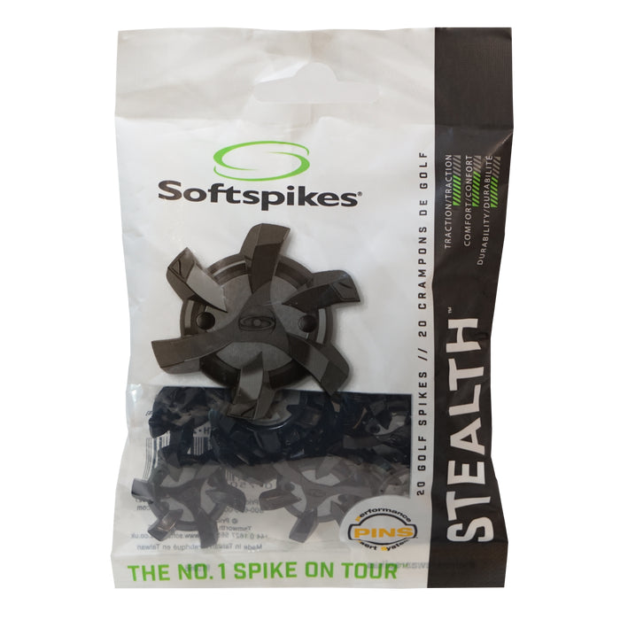 Pride Softspikes Stealth Pins - Black/Silver