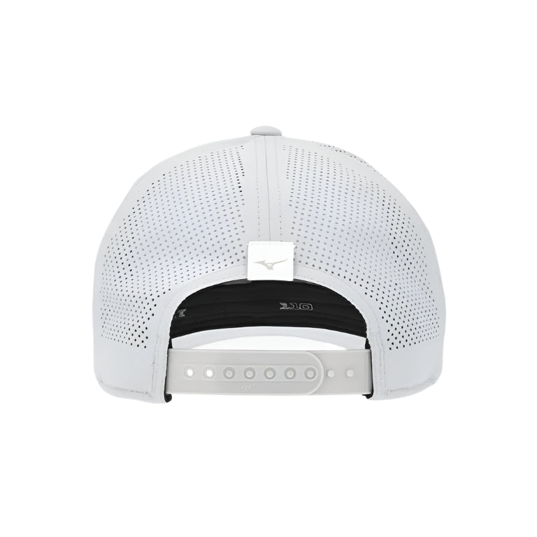 Mizuno Tour Vent Snapback Cap - Light Grey / White