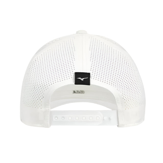 Mizuno Tour Vent Snapback Cap - White / Black