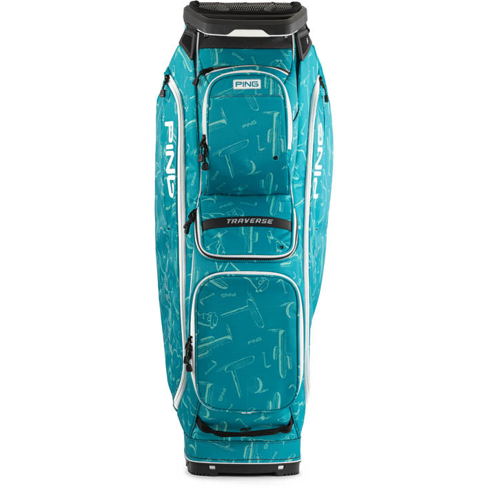 Ping Traverse Cart Bag - Teal Decal
