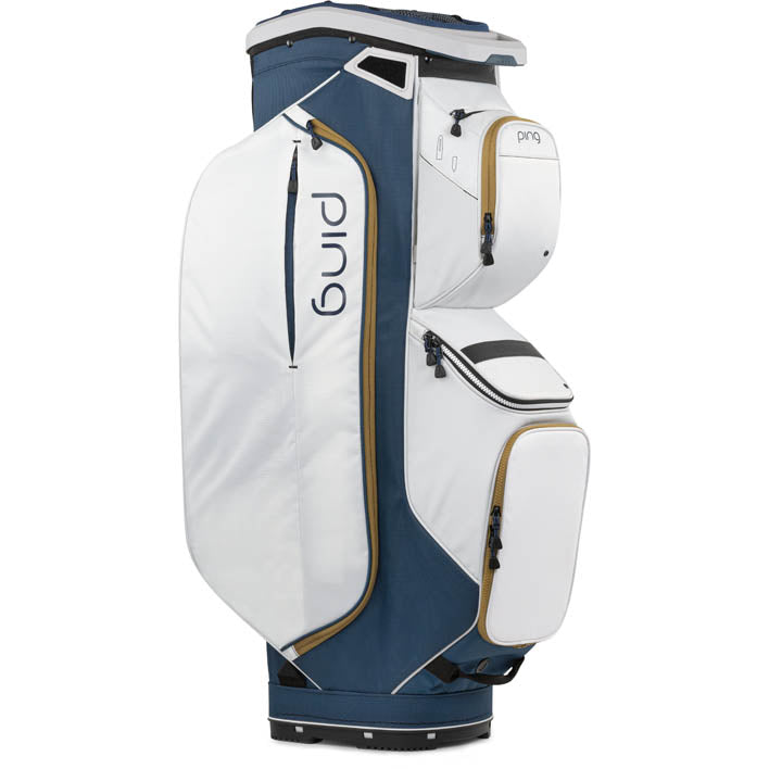 Ping Traverse Cart Bag - Navy / Platinum / Gold