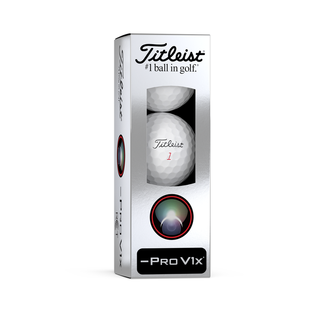 Titleist Pro V1X Left Dash RCT Golf Balls - Sleeve