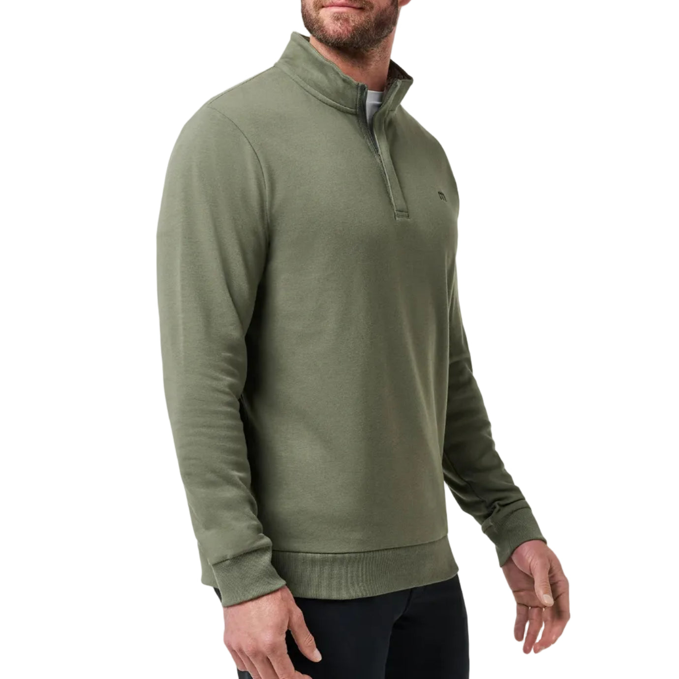 TravisMathew Cloud Quarter Zip 2.0 - Dark Olive