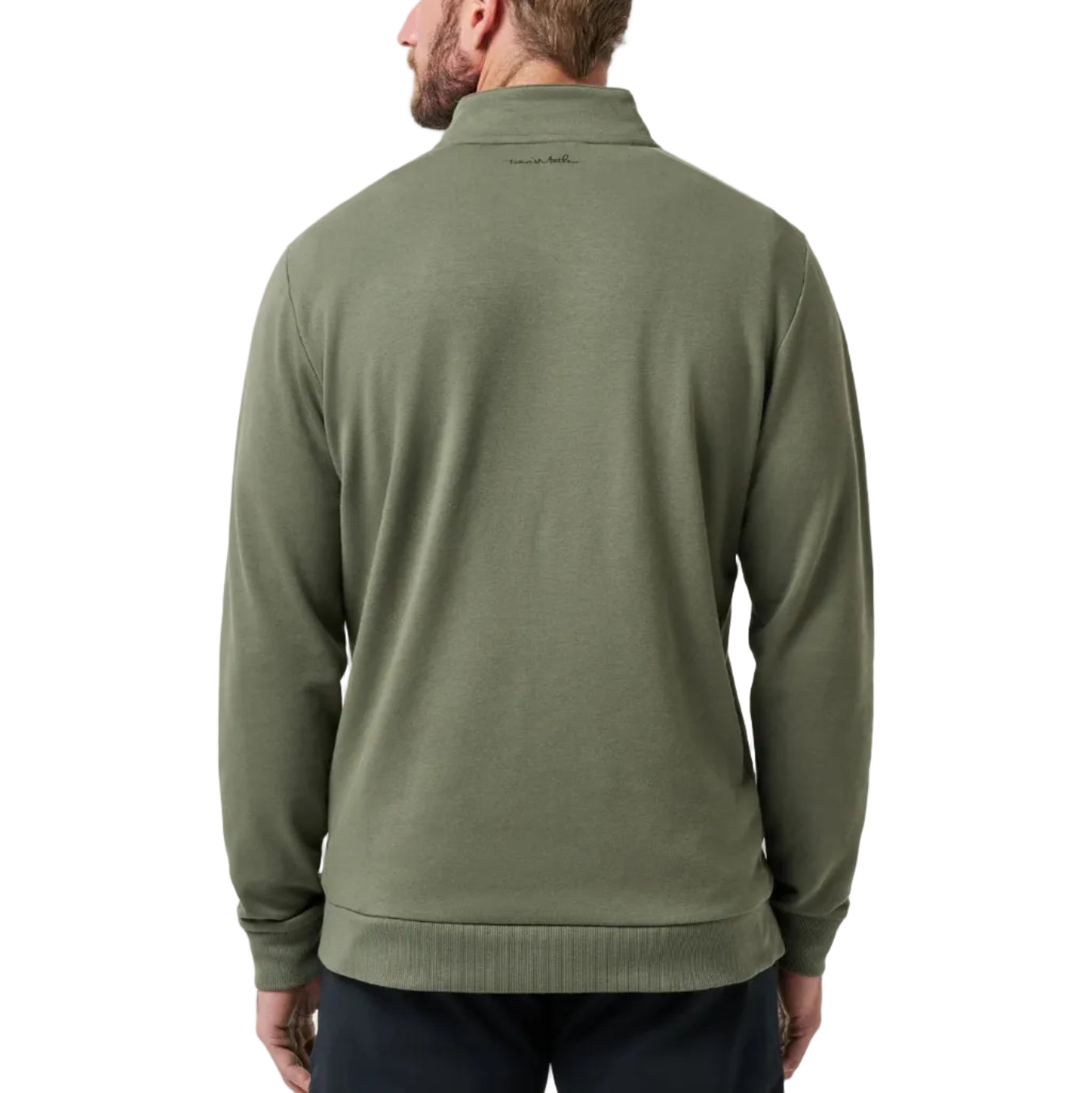 TravisMathew Cloud Quarter Zip 2.0 - Dark Olive