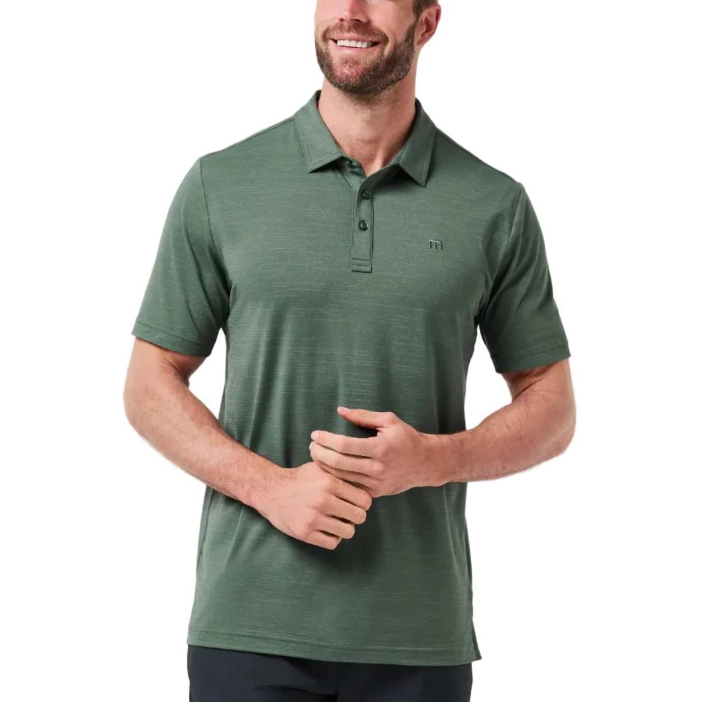TravisMathew The Heater Polo - Balsam Green