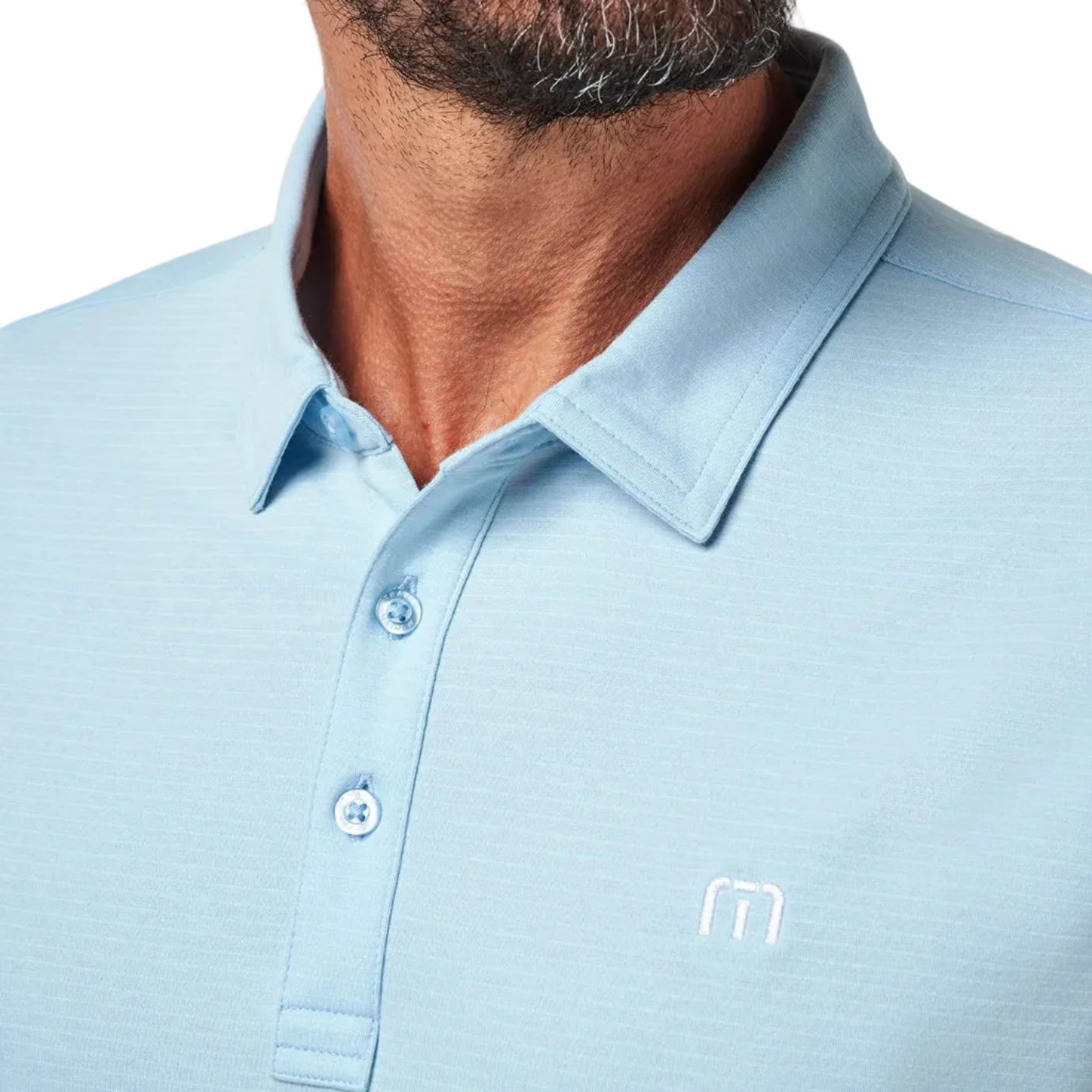 TravisMathew The Heater Polo - Heather Dream Blue