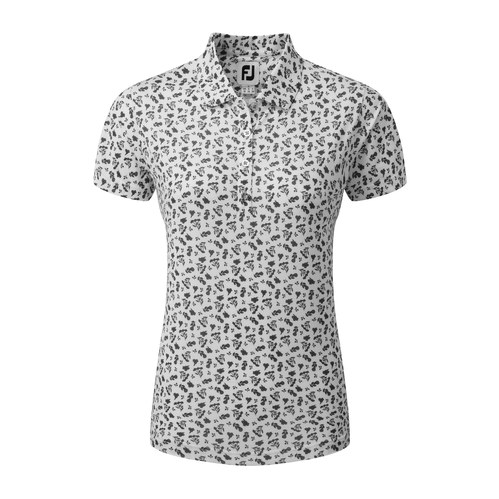 FootJoy Women s Floral Print Lisle Polo Golf HQ