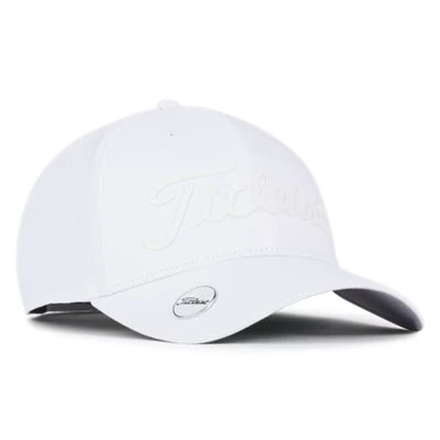 Titleist Players Performance Ball Marker Cap - White/White Titleist Players Performance Ball Marker Cap - White/White