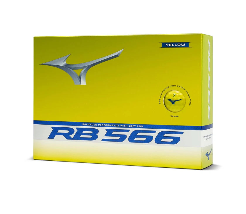 Mizuno RB 566 Yellow Golf Balls - Dozen