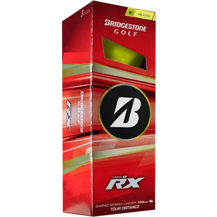 Bridgestone 26' Tour B RX Yellow Golf Balls - Sleeve