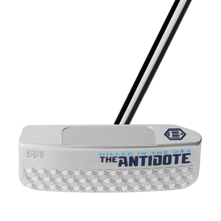 Golf putter with 'The Antidote' branding on a white background