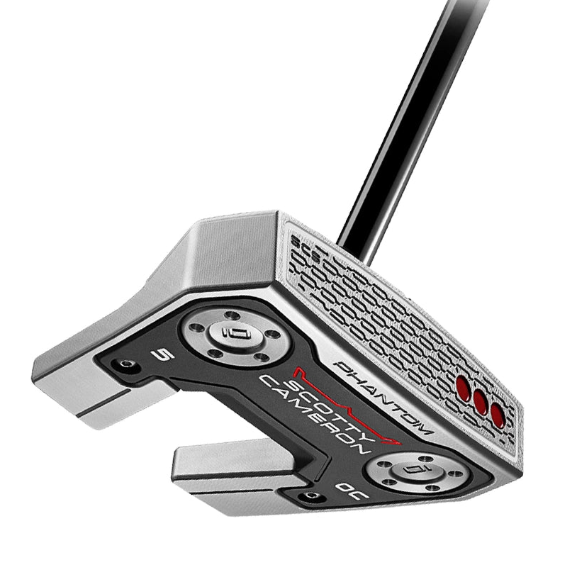 Golf putter with Scotty Cameron logo on a white background