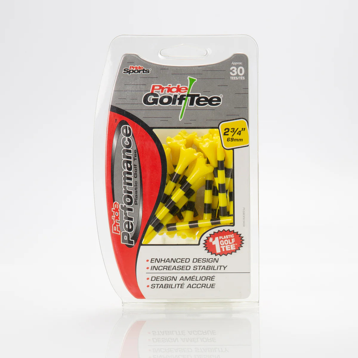 Pride-Performance-Plastic-Tees-Striped-30ct-Packs-yellow