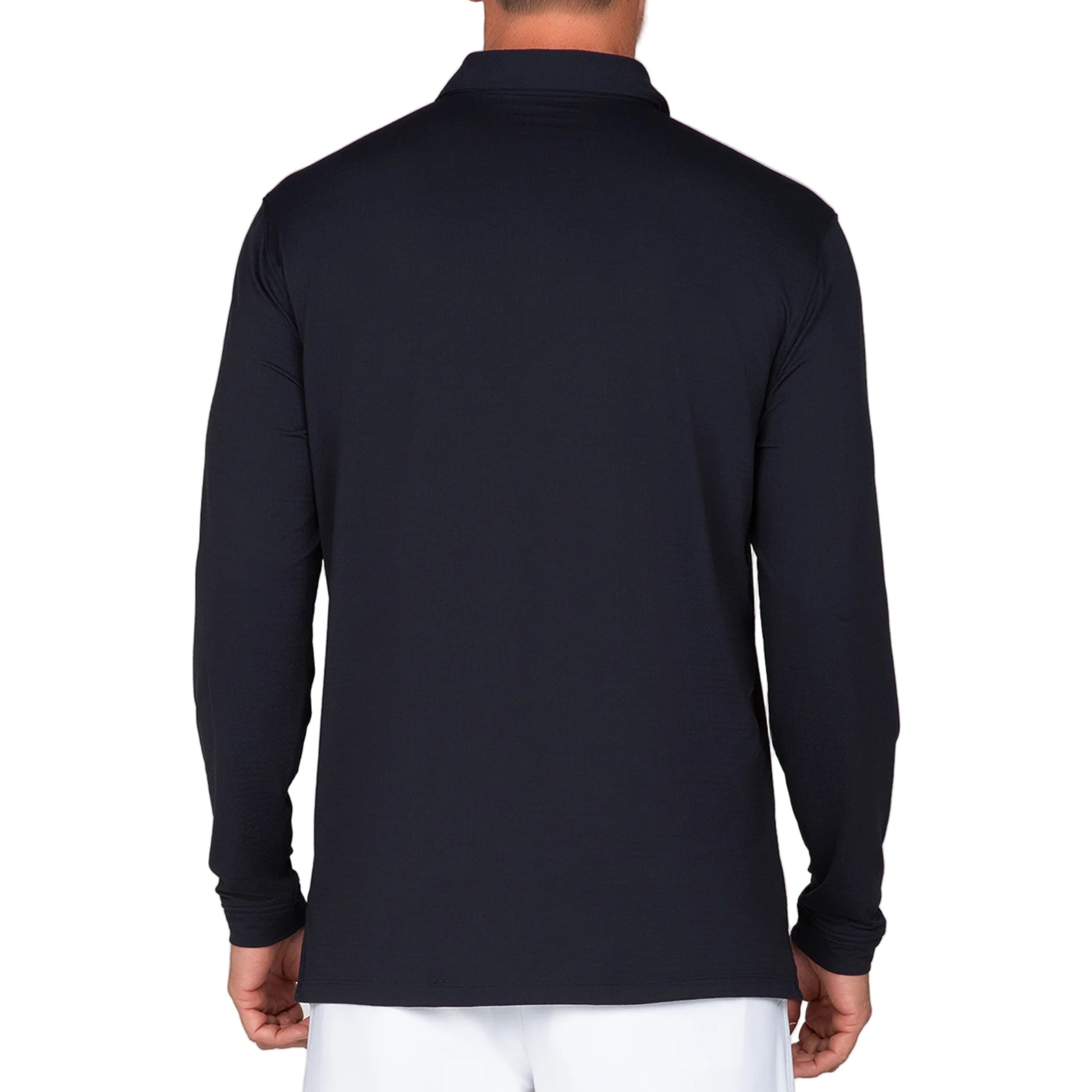 IBKUL Men's Long Sleeve Polo - Black