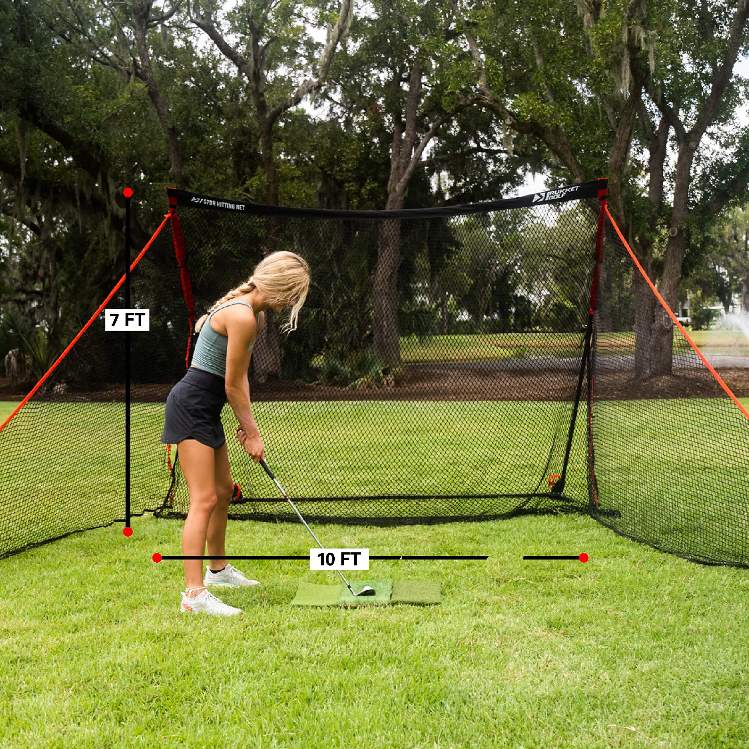 Rukket SPDR Portable Driving Range Net with Tri Turf