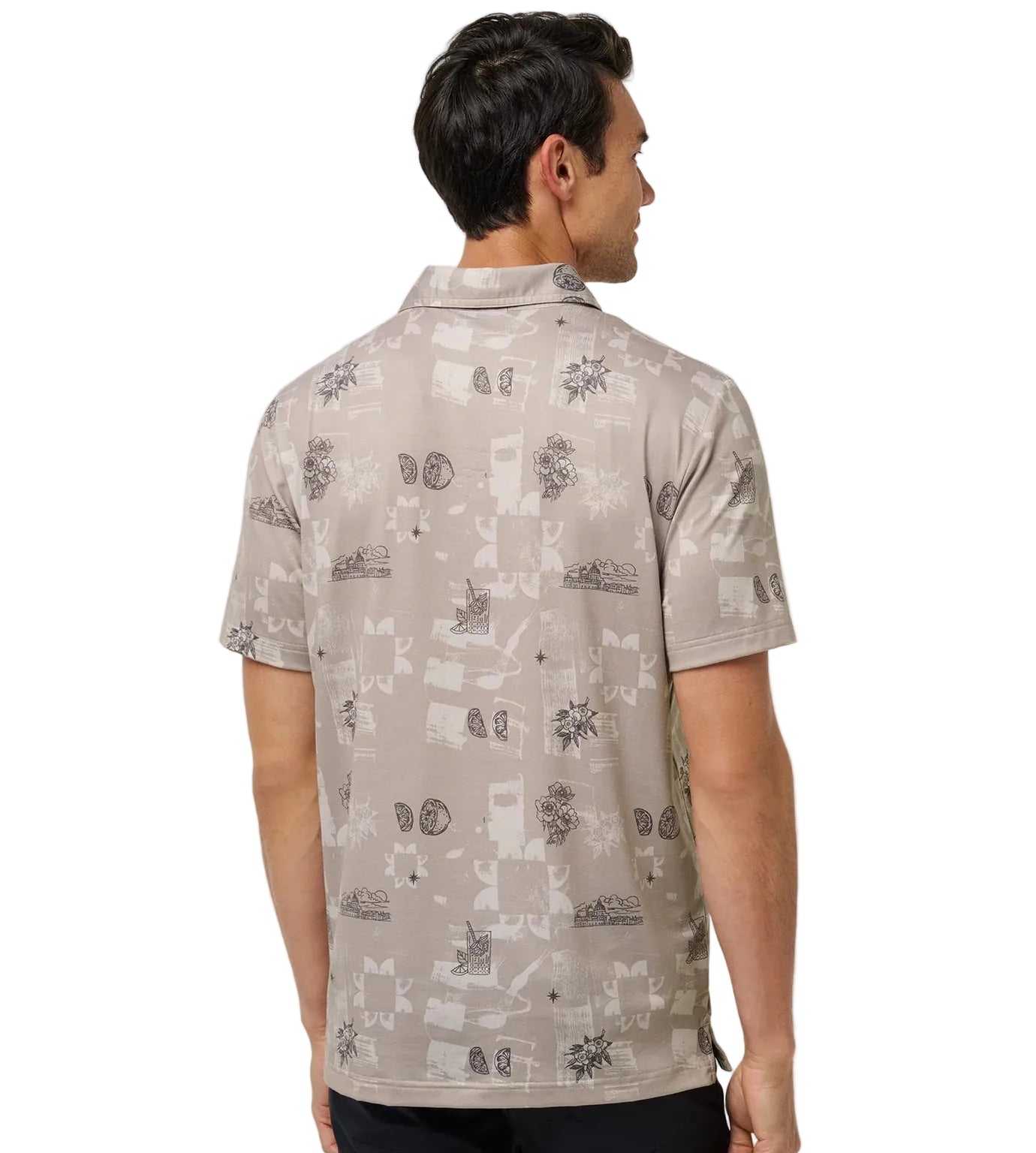 TravisMathew Featherweight Spritz Polo - Island Fossil