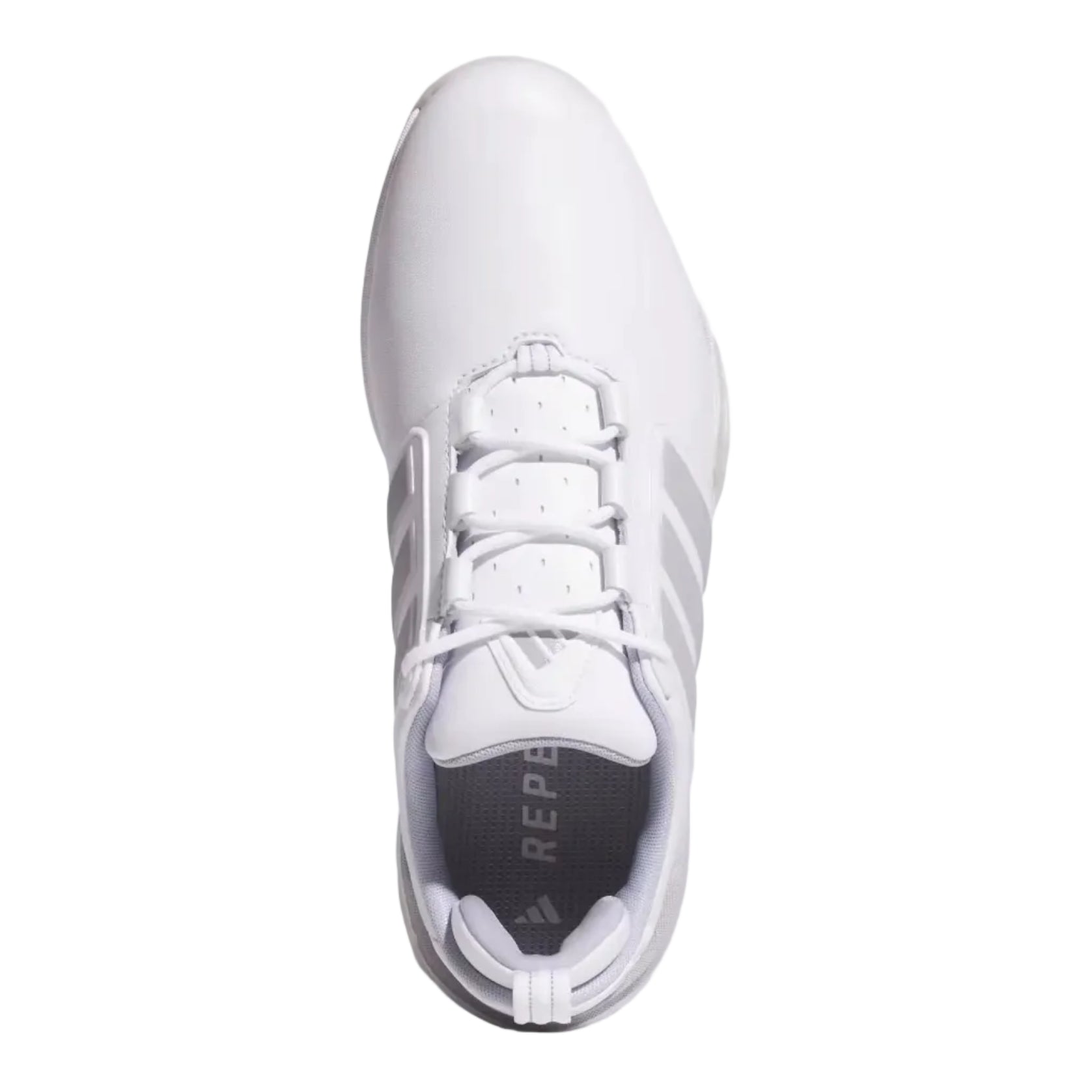 Adidas 26' ADIPOWER Wide Golf Shoes - White/Silver Metallic
