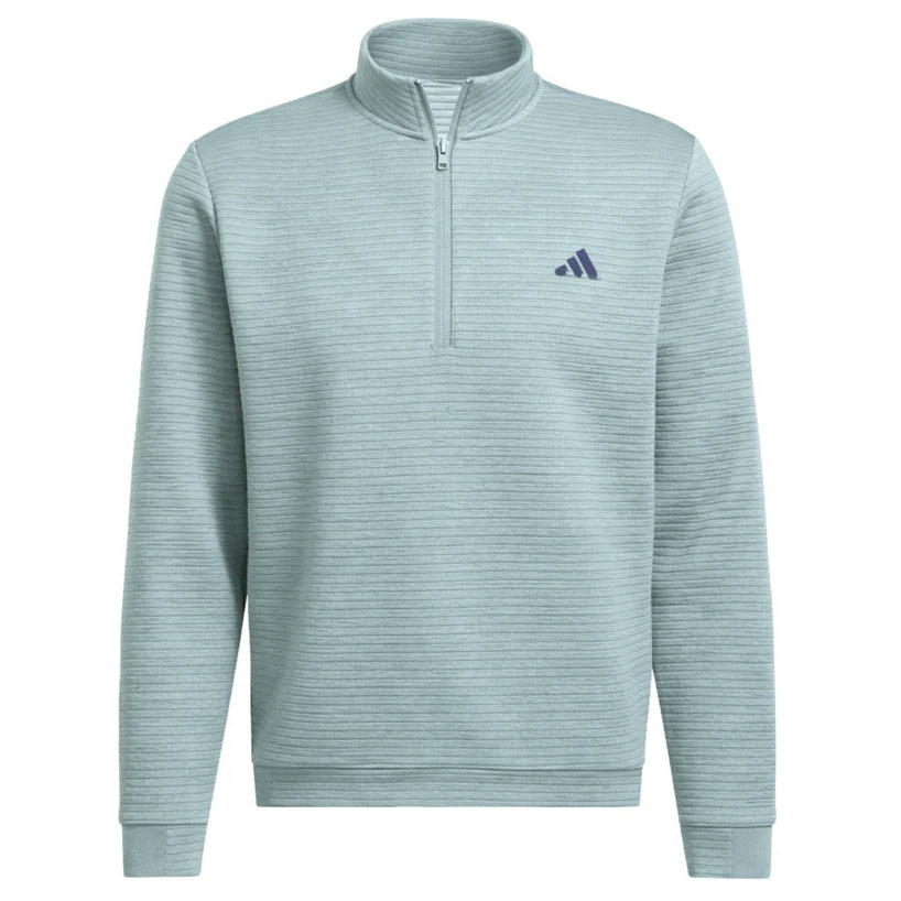 Adidas Ultimate365 DWR Textured Quarter Zip - Wonder Sage