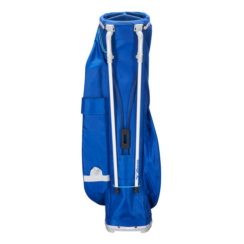 mizuno staff golf stand bag in blue and white 