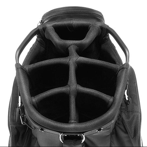 mizuno golf cart bag in black and white