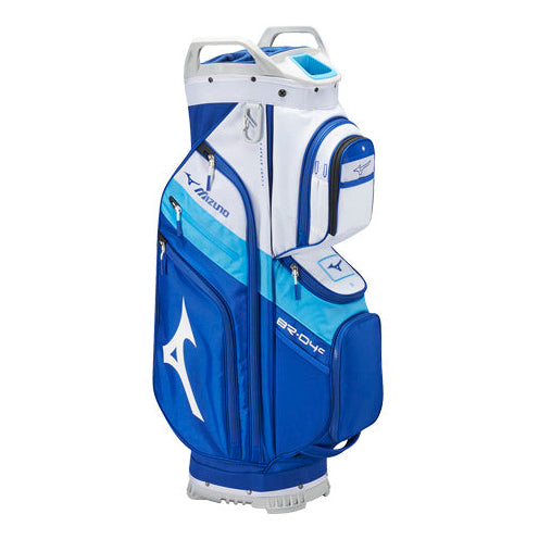 mizuno staff cart bag 2026 in blue and white