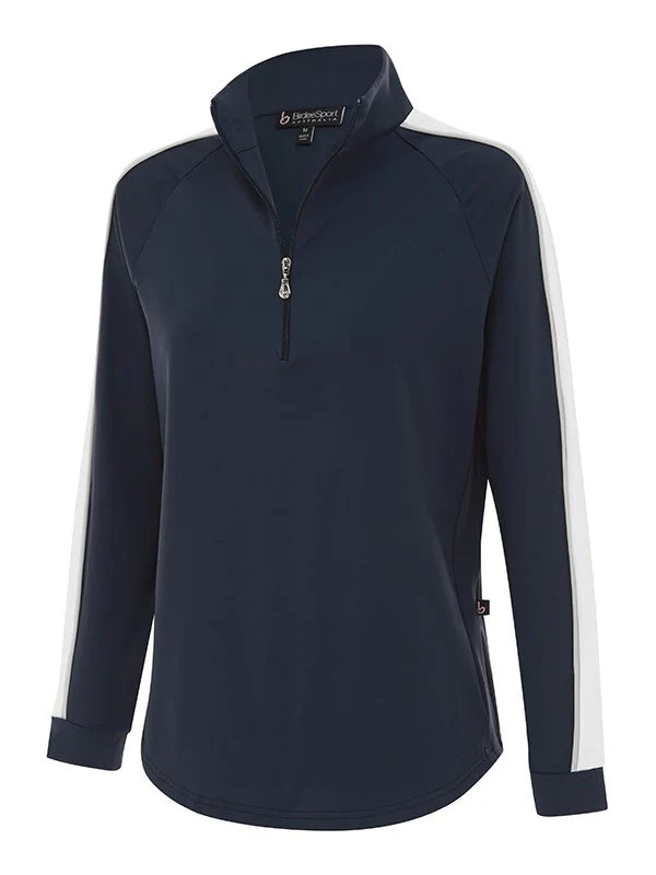 Birdee Linda Sleeve Detail Long Sleeve Quarter Zip