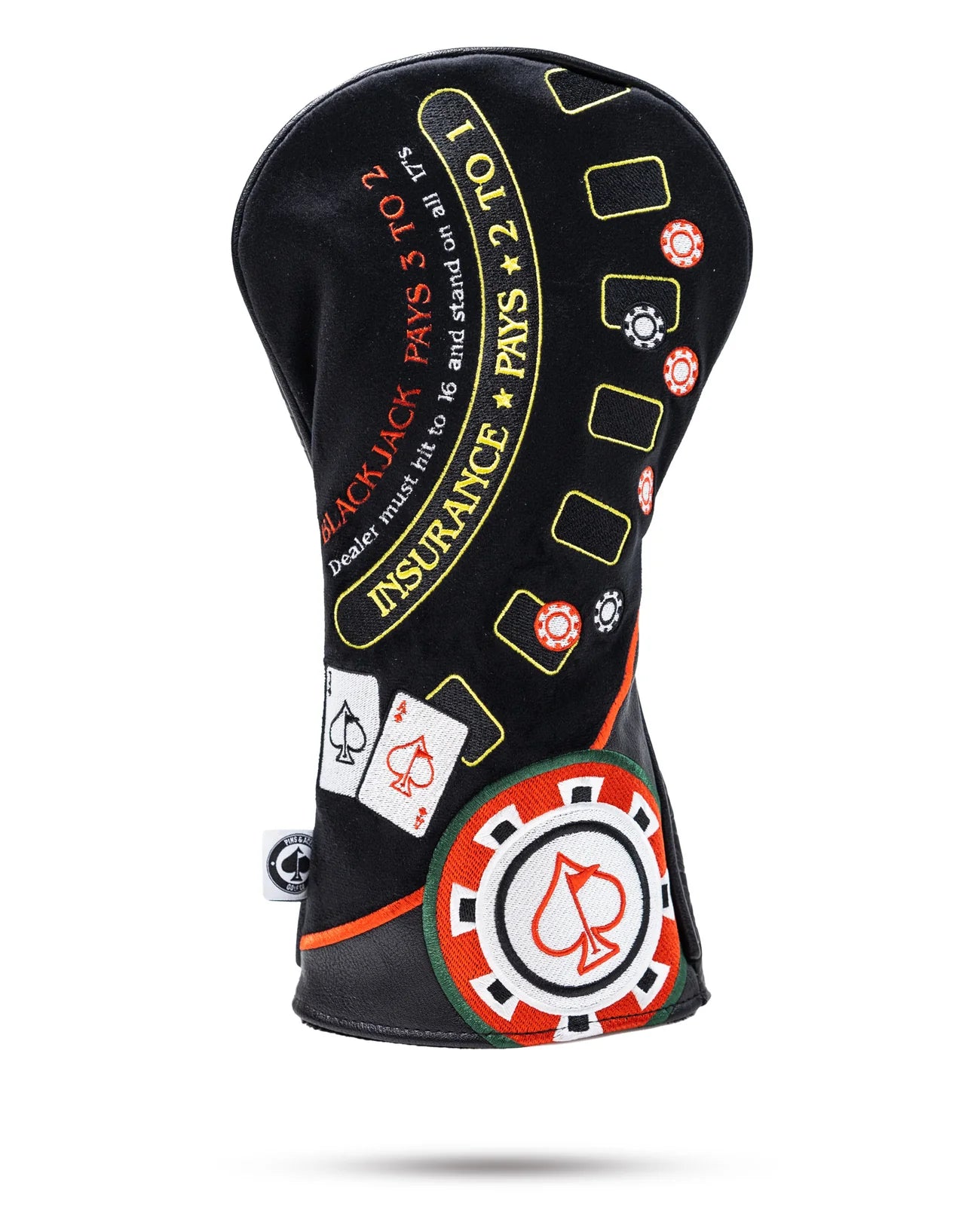 Pins & Aces Blackjack Driver Cover