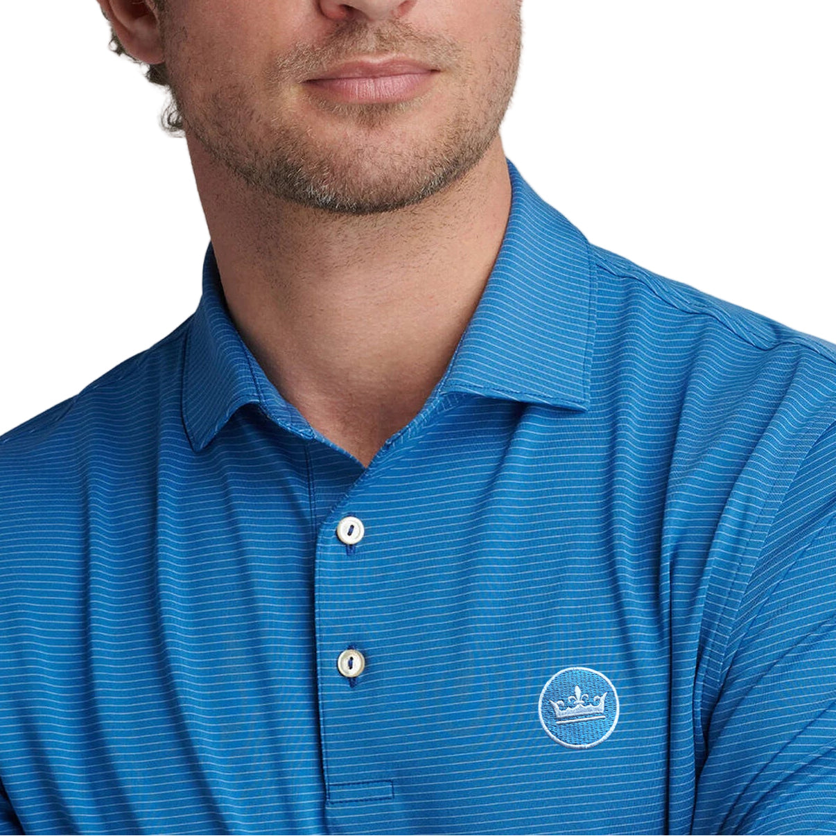 Peter Millar 'Highlands' Performance Polo - Crown Sailor Blue