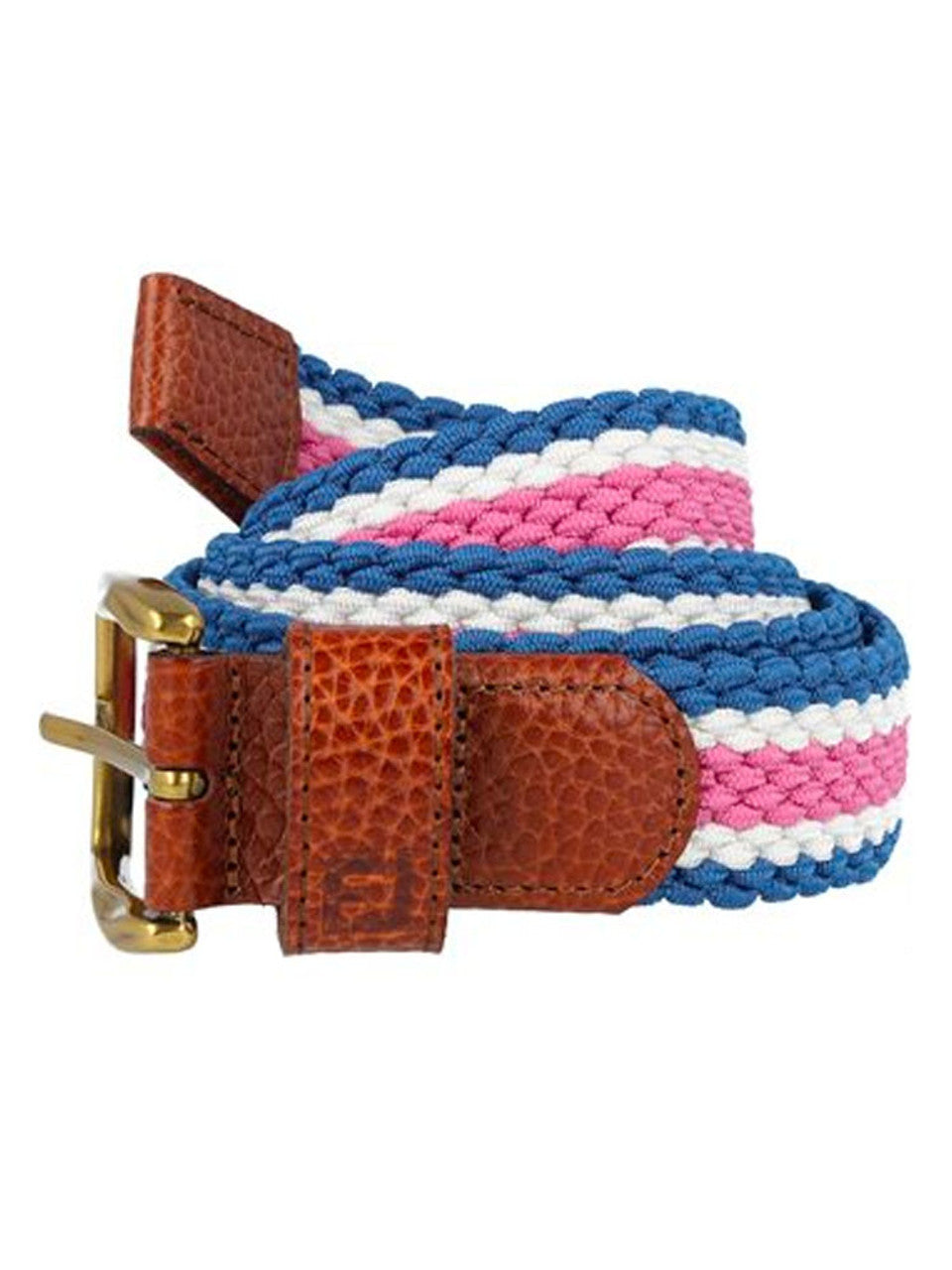 FootJoy Braided Belt - Sapphire / Rose / White