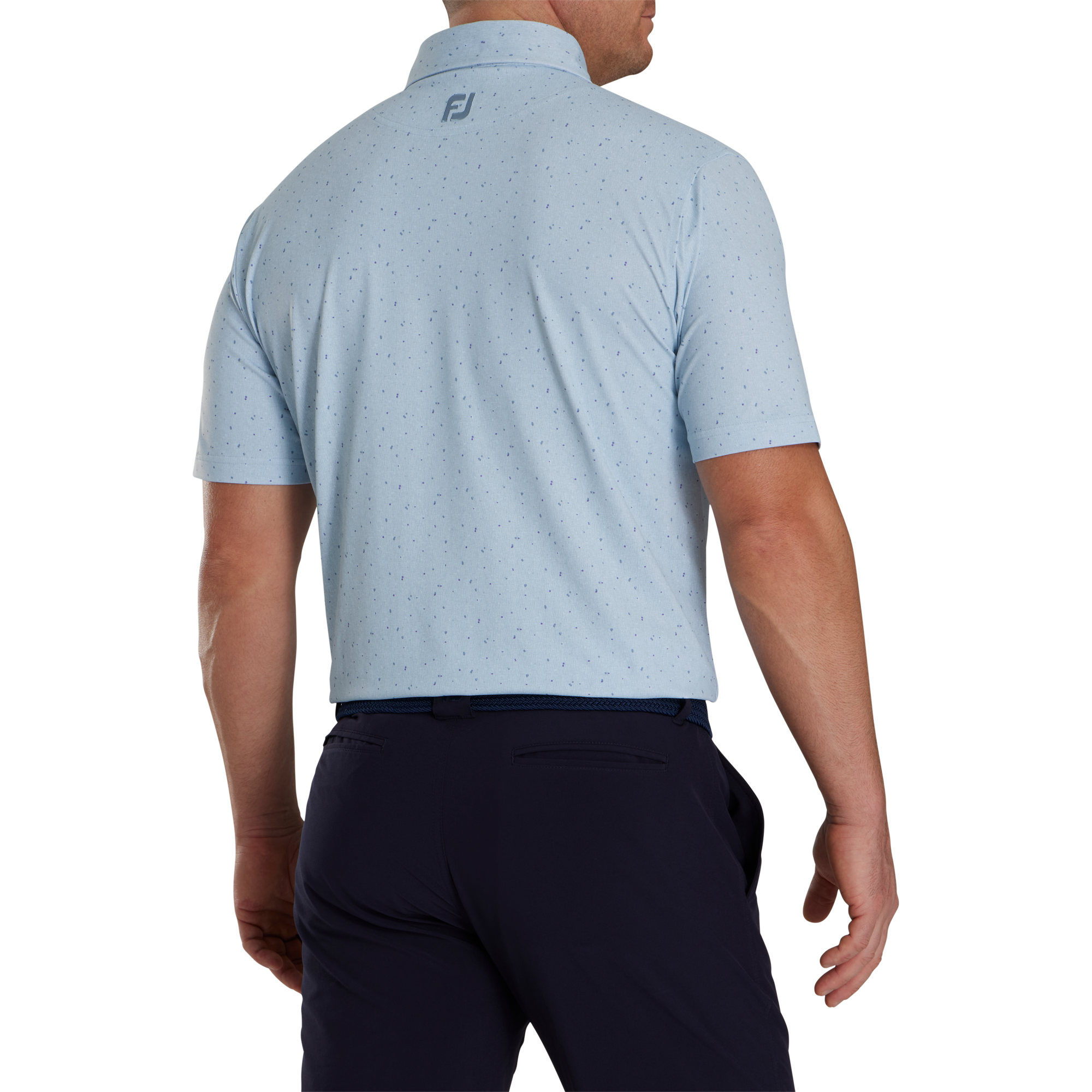 FootJoy Tweed Texture Pique Polo - Mist