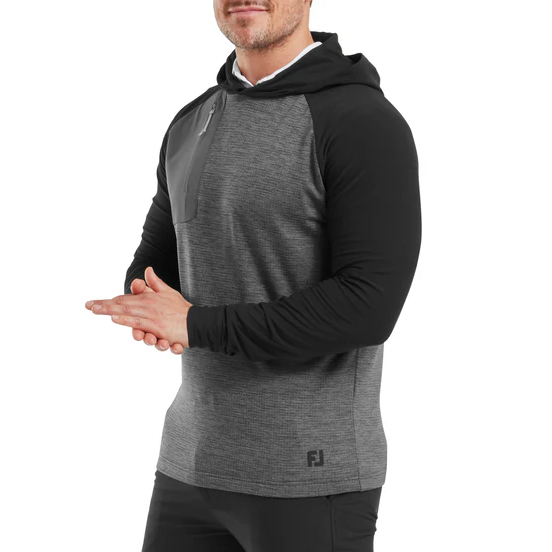 FootJoy ThermoSeries Pullover Hoodie - Charcoal/Black