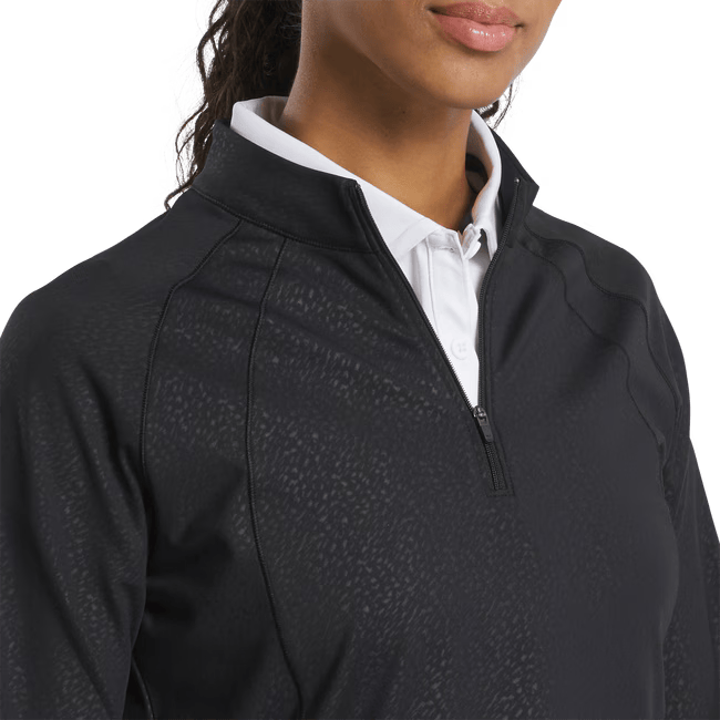 FootJoy Ladies Embossed Quarter Zip Pullover