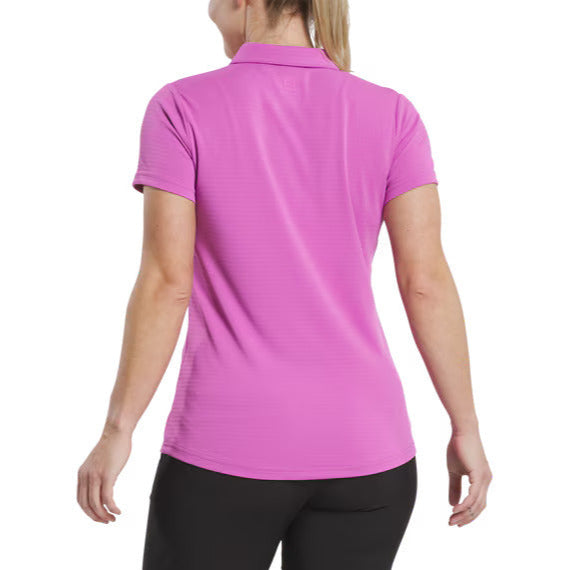 FootJoy Ladies Jacquard Short Sleeve Golf Polo