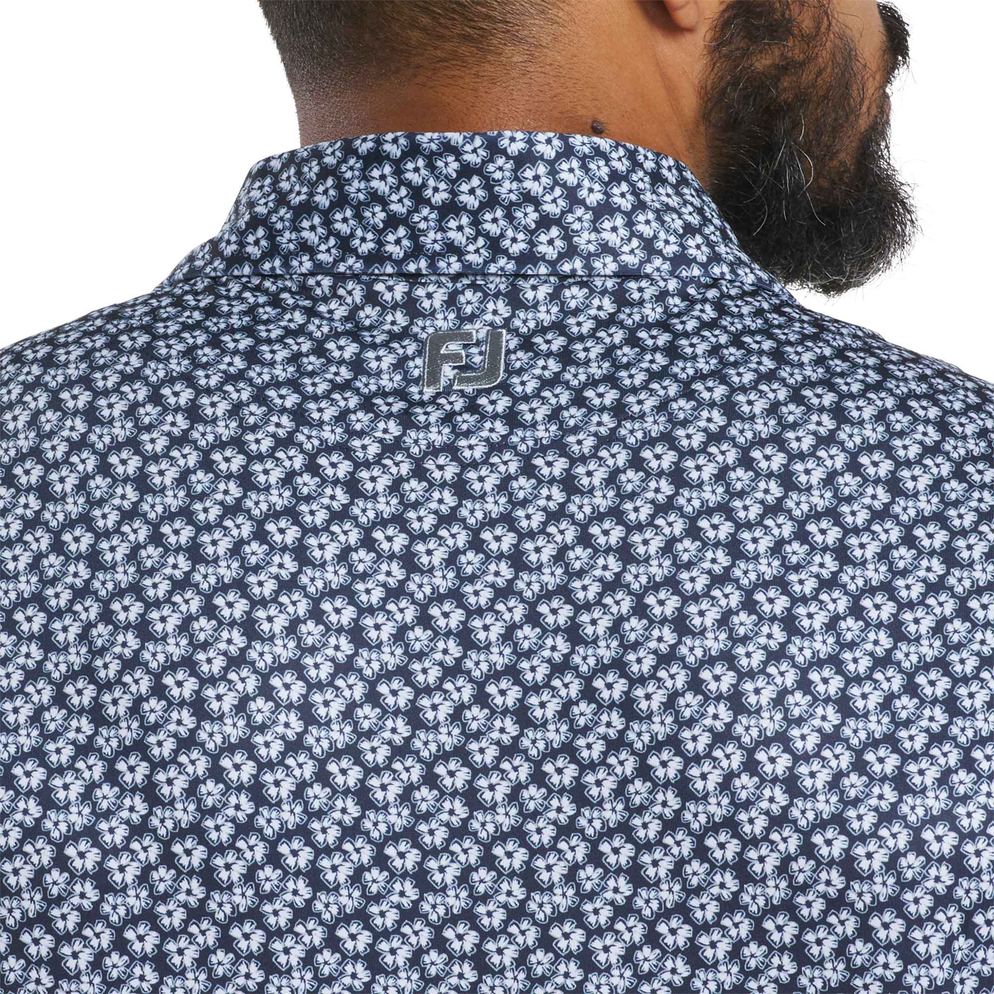 FootJoy Flower Sketch Lisle Golf Polo