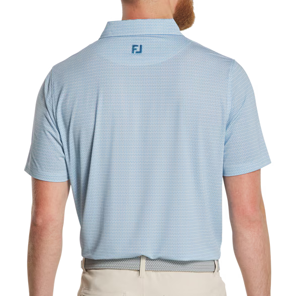 FootJoy Tee Geo Print Polo - High Tide