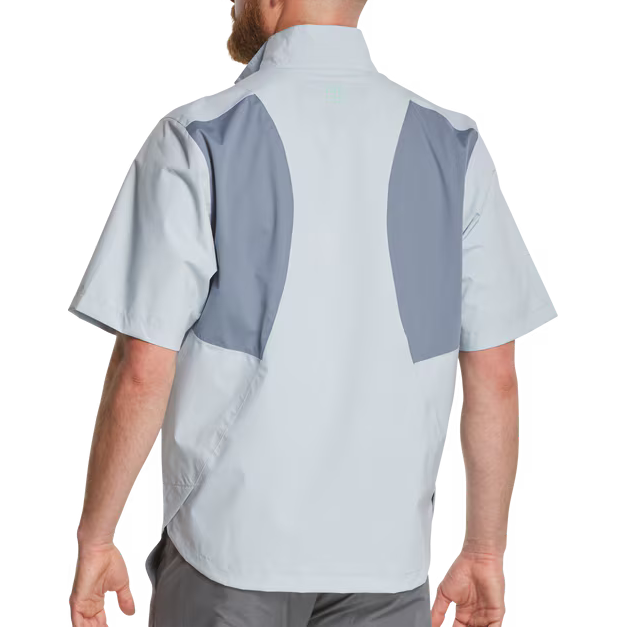 FootJoy HydroLite X Short Sleeve Rain Shirt - Flint/Niagara