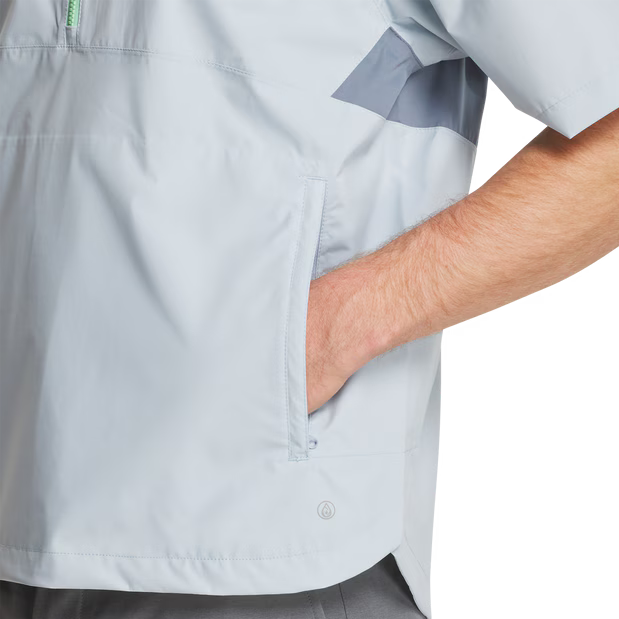 FootJoy HydroLite X Short Sleeve Rain Shirt - Flint/Niagara