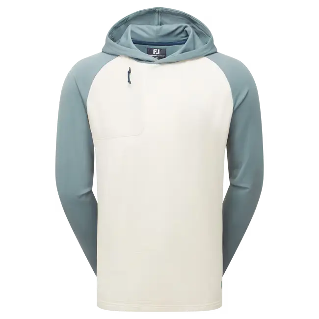 FootJoy ThermoSeries Pullover Hoodie - Stone/Green