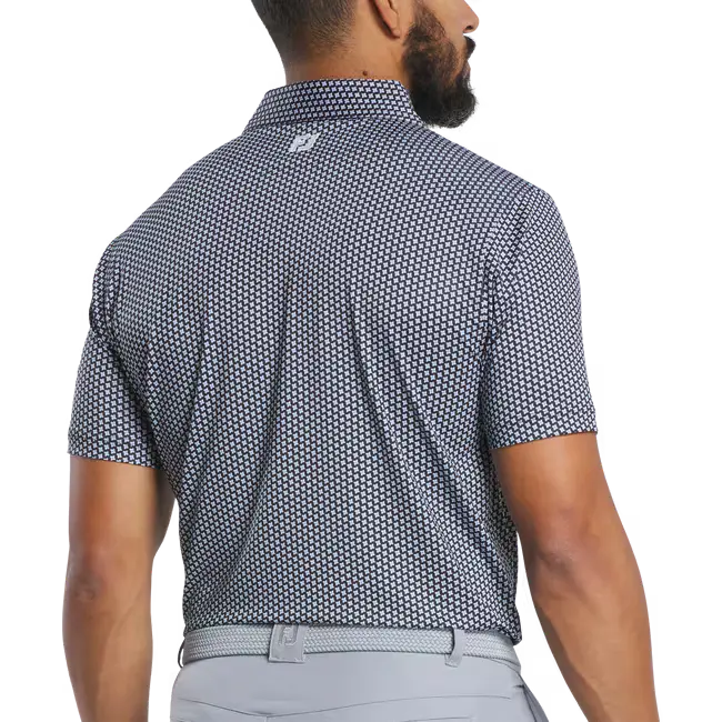 FootJoy Houndstooth Geo Lisle Polo Shirt