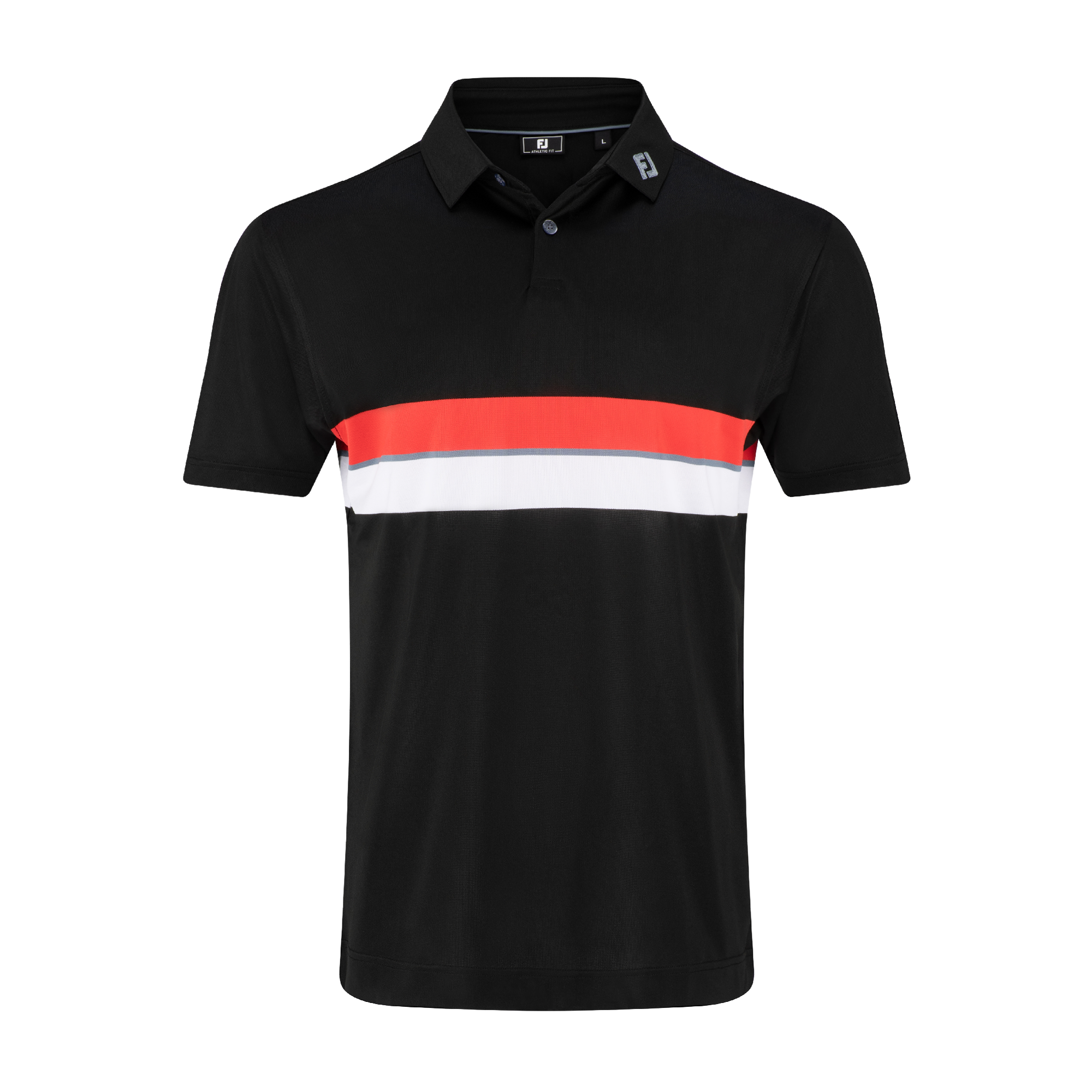 FootJoy Men's Double Chest Band Pique Polo