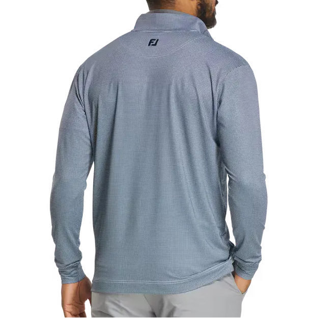 FootJoy Houndstooth Geo Midlayer - Navy/White