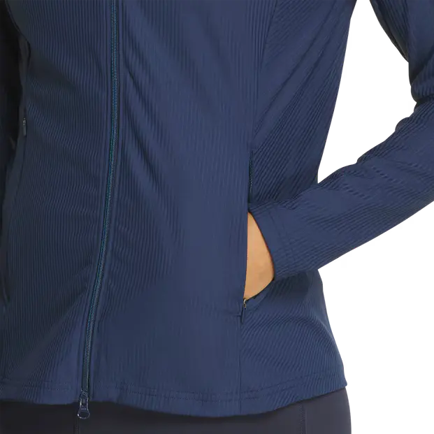 FootJoy Ladies Rib Full-Zip Jacket - Navy