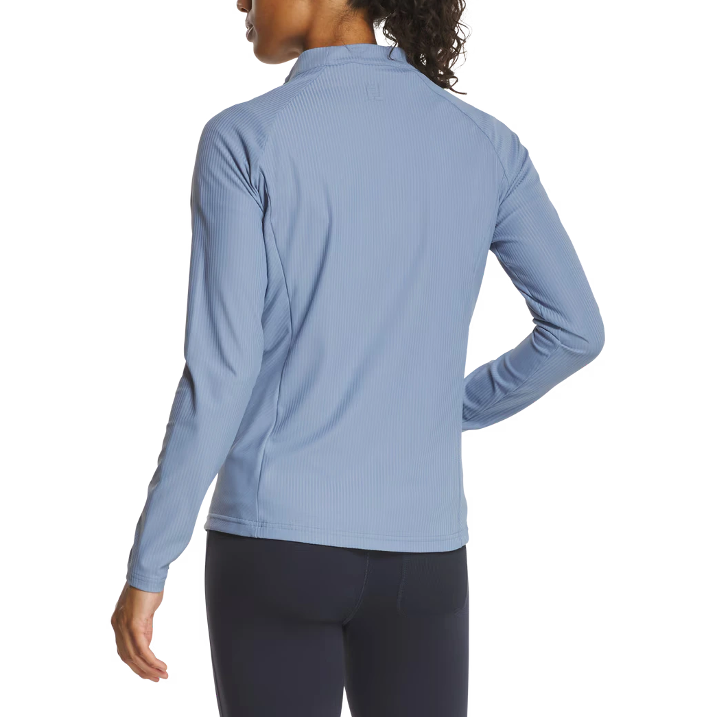 FootJoy Ladies Rib Full-Zip Jacket - Blue Stone